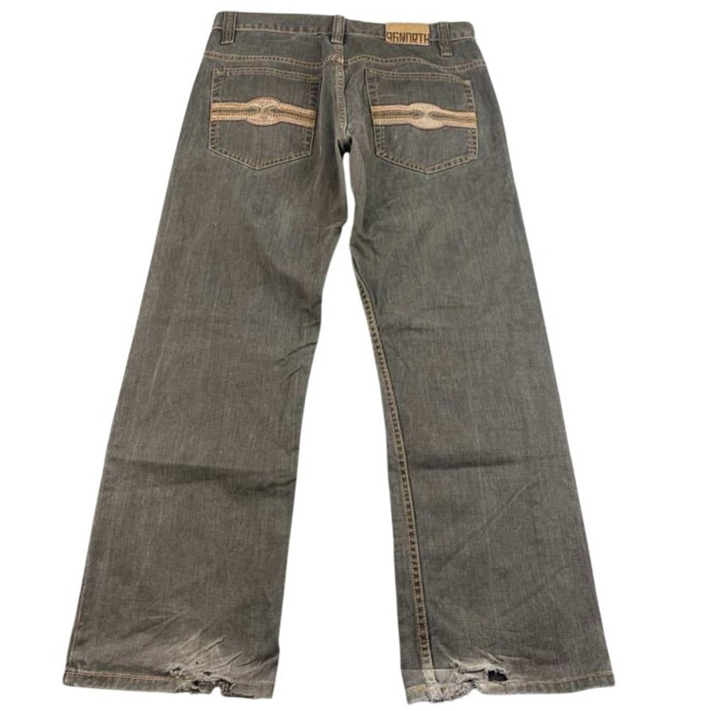 96NORTH Jeans Men 32x30 Brown Slim Straight Cotton Solid Western‎ Pockets Design